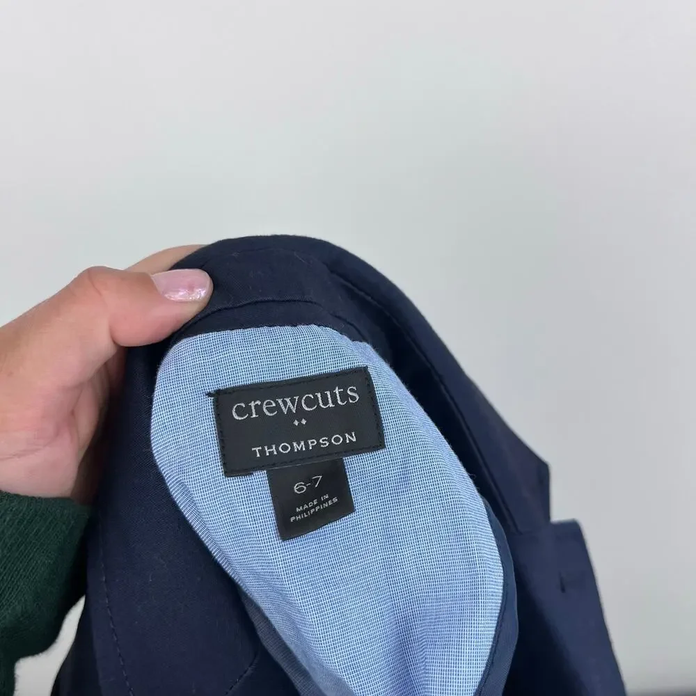 Crewcuts Thompson Navy Blue Suit Jacket 6-7